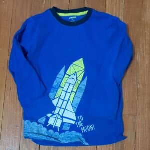 Gymboree Blue Rocket Long Sleeve Tee